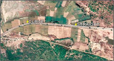 Influence of horizontal alignment elements on operating speed of vehicles on two-lane highways